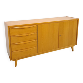 Buffet en placage avec tiroirs et poignées en bois buffet vintage