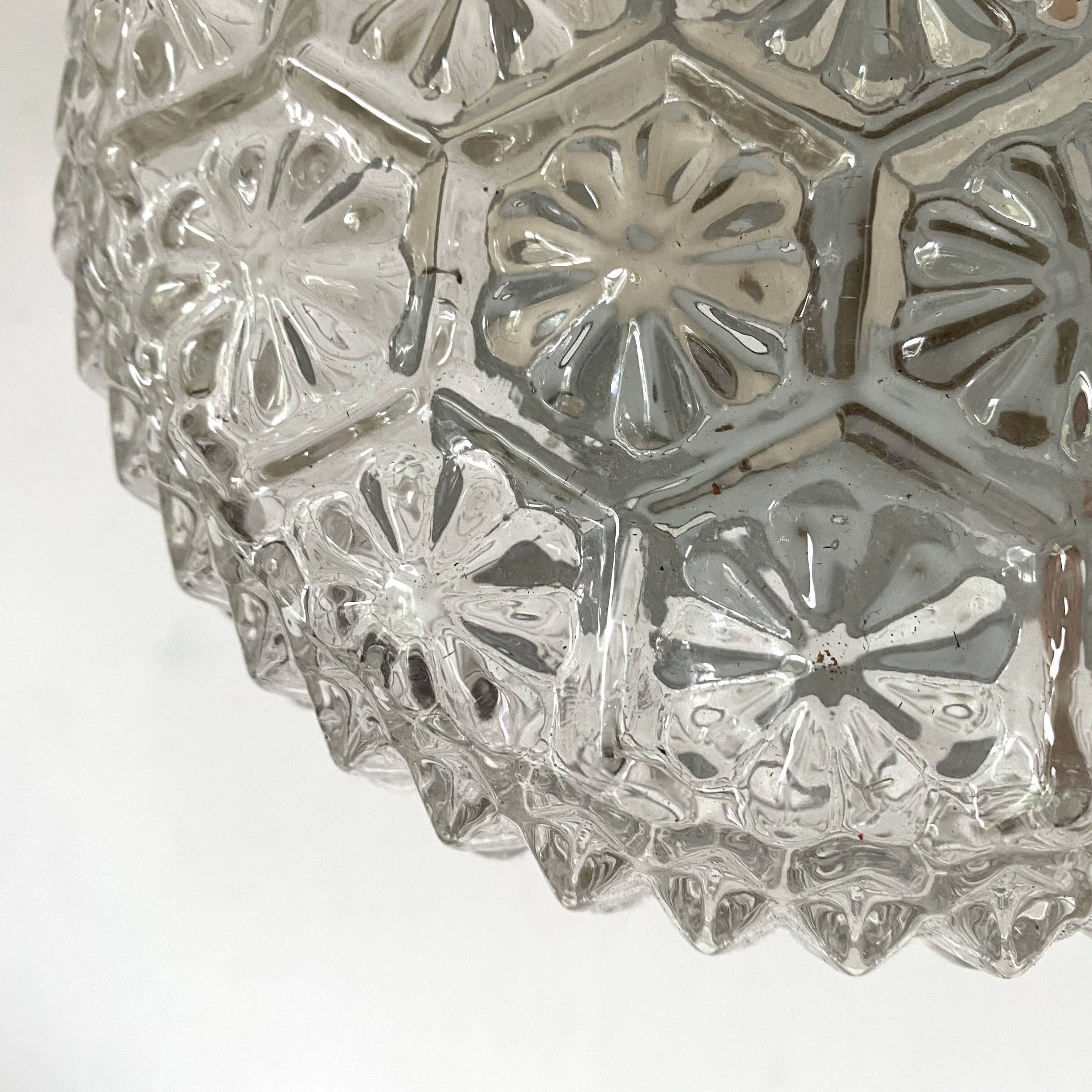 Vintage glass ceiling light