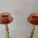 Vintage Mid-Century Copper & Brass Taper Candlestick Holders – Set of 2