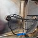 Vintage desk lamp in chrome metal