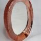 Miroir en verre vintage ovale à poser 16 cm