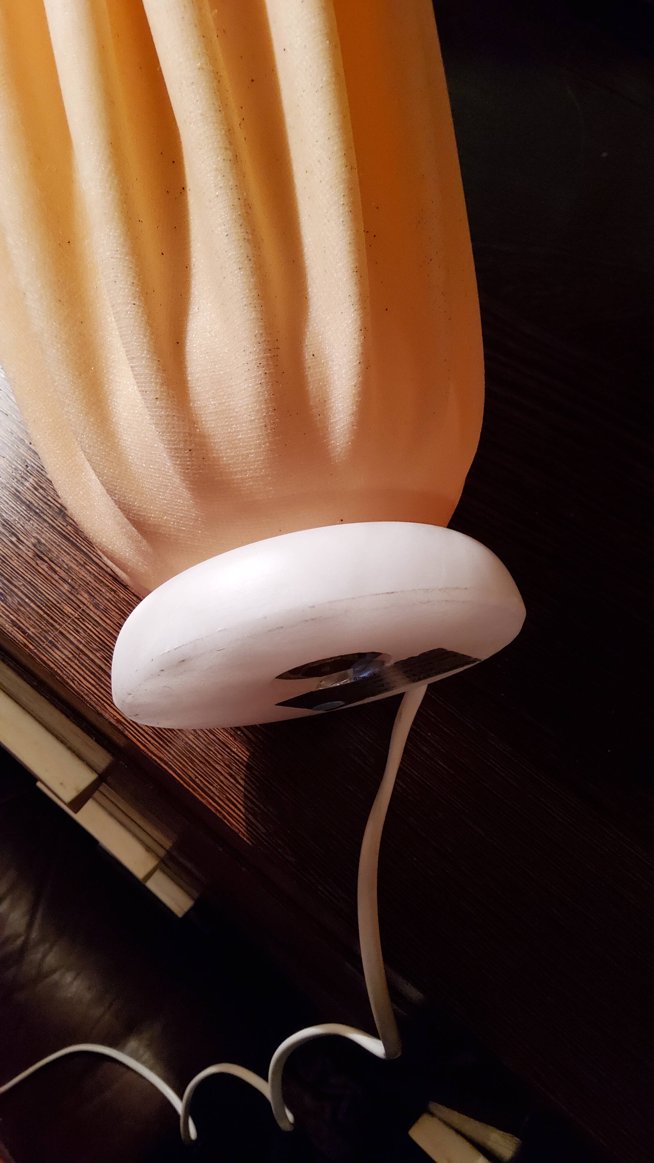 Athena lamp by Georgia Jacob marble and resin 53cm