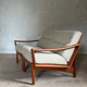 Scandinavian teak 2-seater canapé banquette Kirsten & Sven E. Jensen