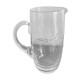 Engraved glass pitcher
