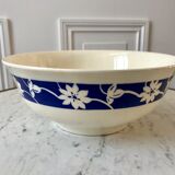 Salad bowl Badonviller blue klein 30s