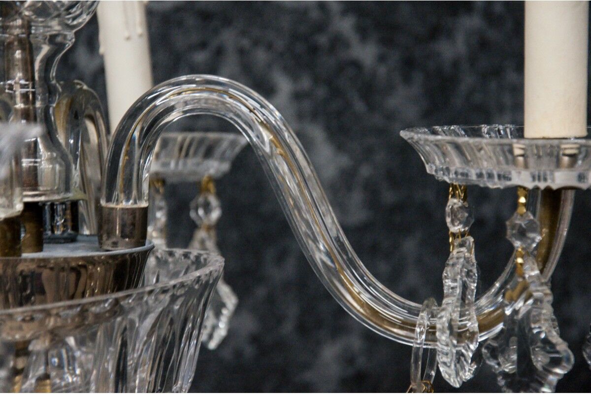 Murano crystal chandelier, Italy, mid 20th century