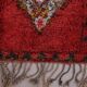 Burgundy Vintage Moroccan Rug 160 x 350 cm - Berber Wool Rug - Handmade rug