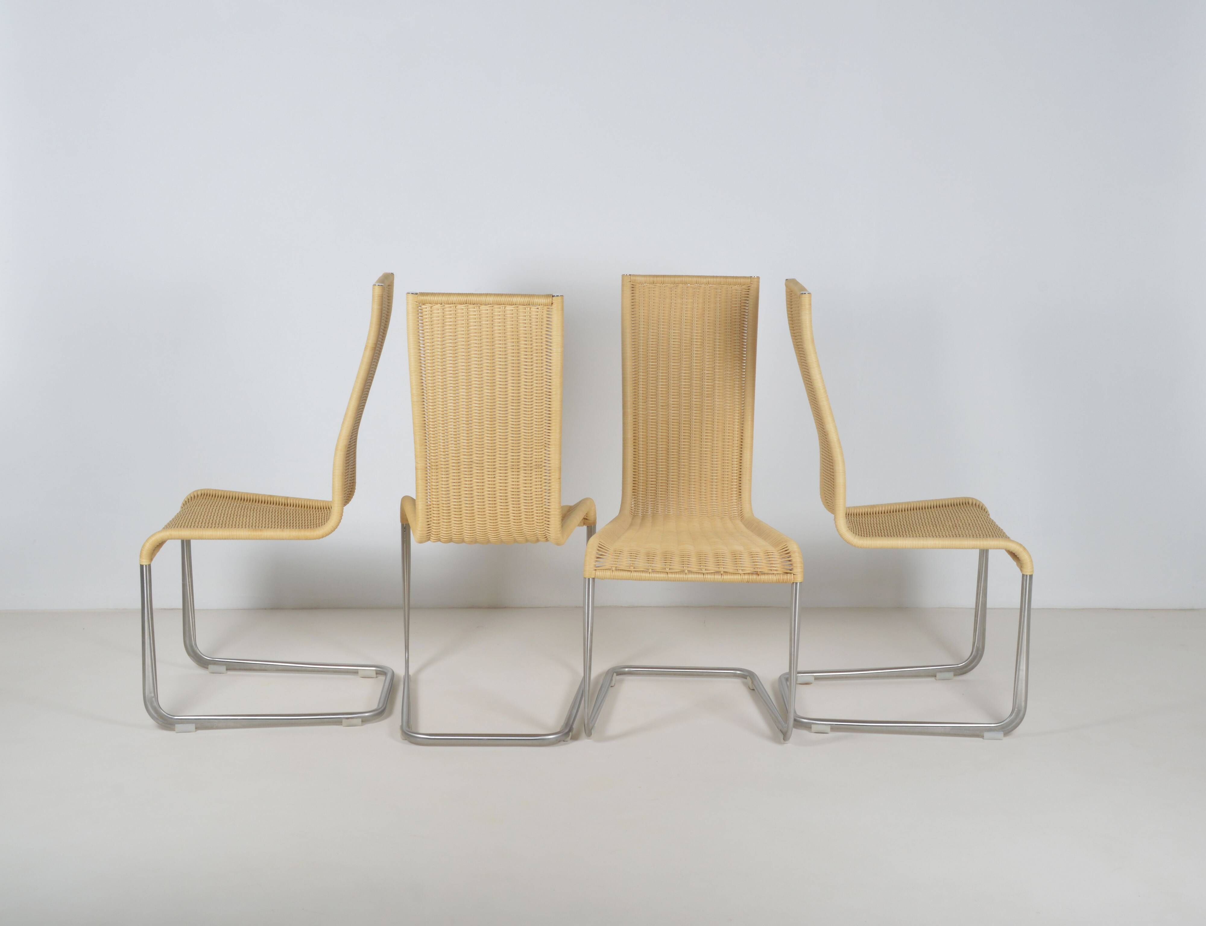 Ensemble de 4 chaises de salle à manger Tecta B25 par Tecta, 1980