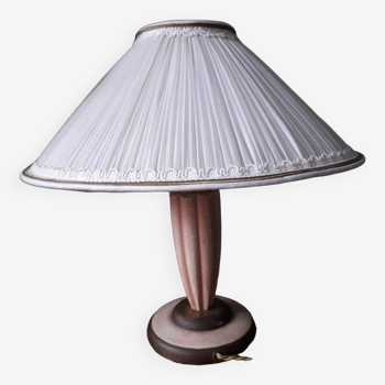 Lampe vintage des années 40 avec son abat-jour plissé
