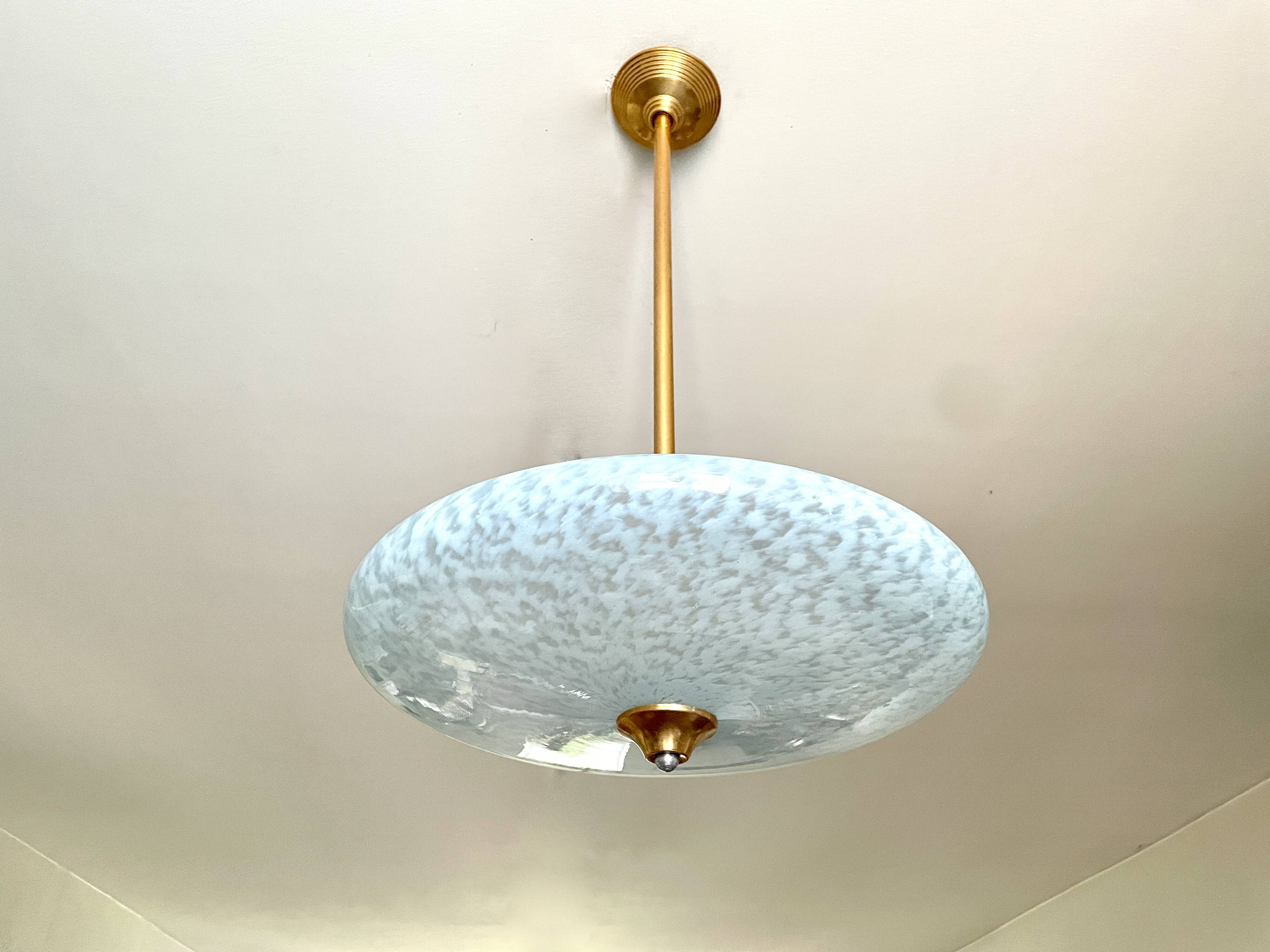 Blue Clichy glass pendant light