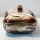 Antique Scandinavian ceramic cookie tin / candy box - 1960s