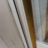 1950s tripod floor lamp in brass and gilded bronze
