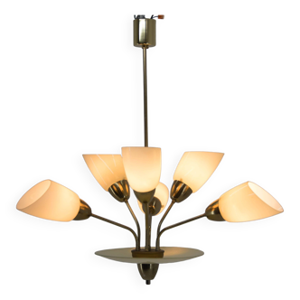 Mid-Century Chandelier by Kamenicky Senov, Czechoslovakia, 1950s