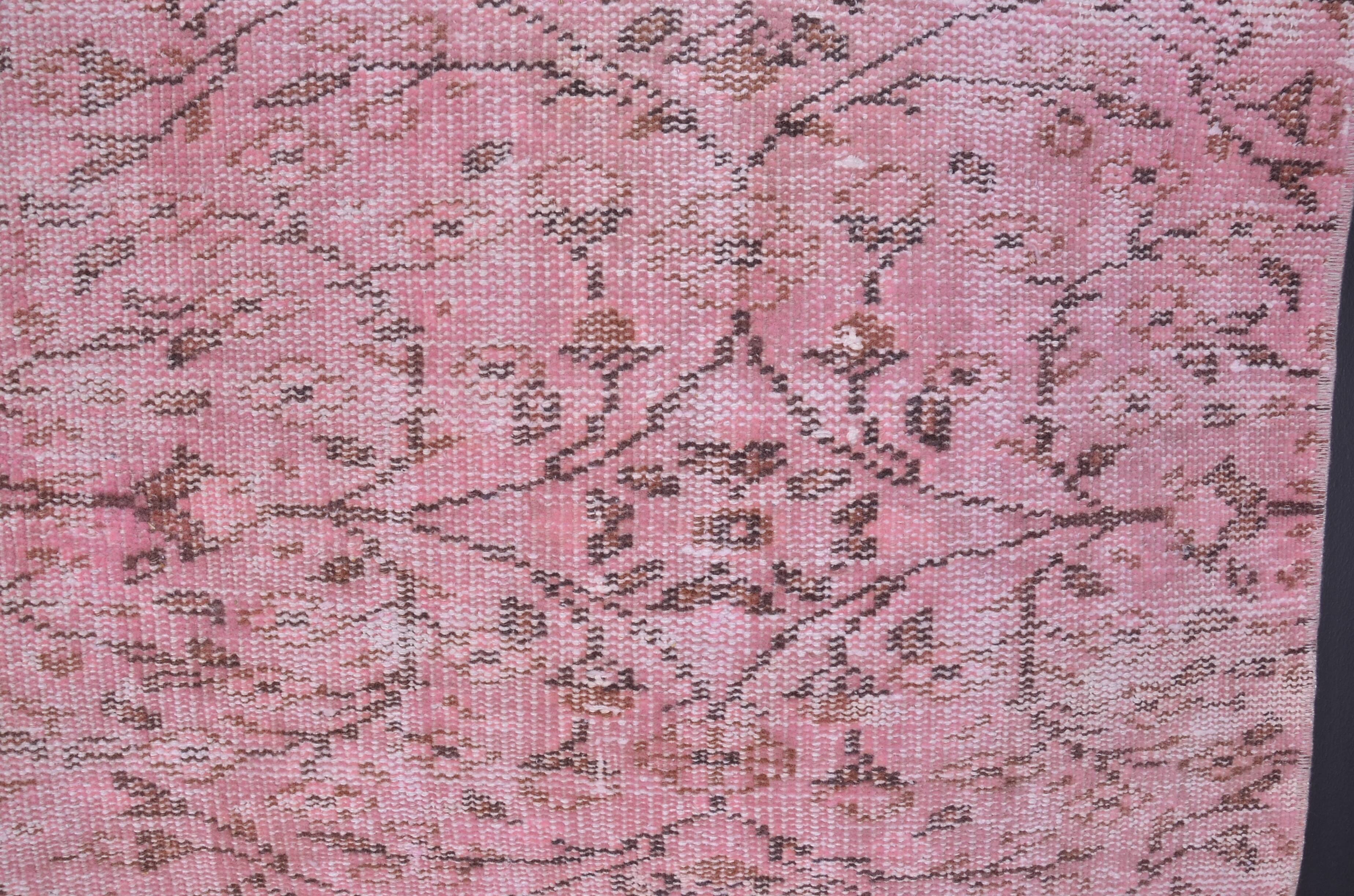 Vintage Turkish Pink Rug sku2344