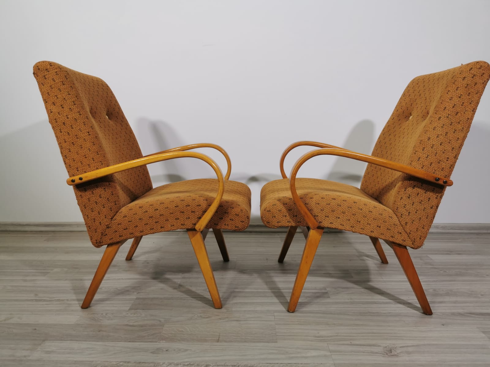 Vintage Armchairs by Jaroslav Smidek, 1960s, Set of 2