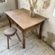 Walnut desk with turned legs, 1900