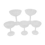 5 glasses of Champagne from 1950/60