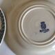Set of 6 flat Tulips earthenware plates of Gien of the nineteenth century
