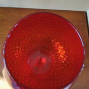 Vase tulipe vintage rouge