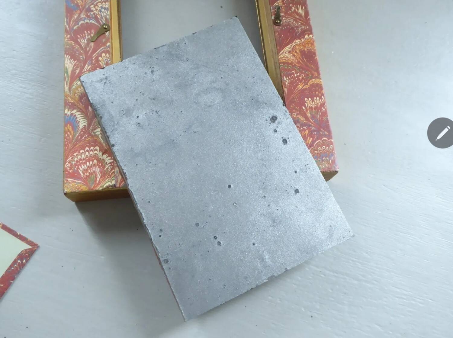 Small mercury mirror Wooden frame