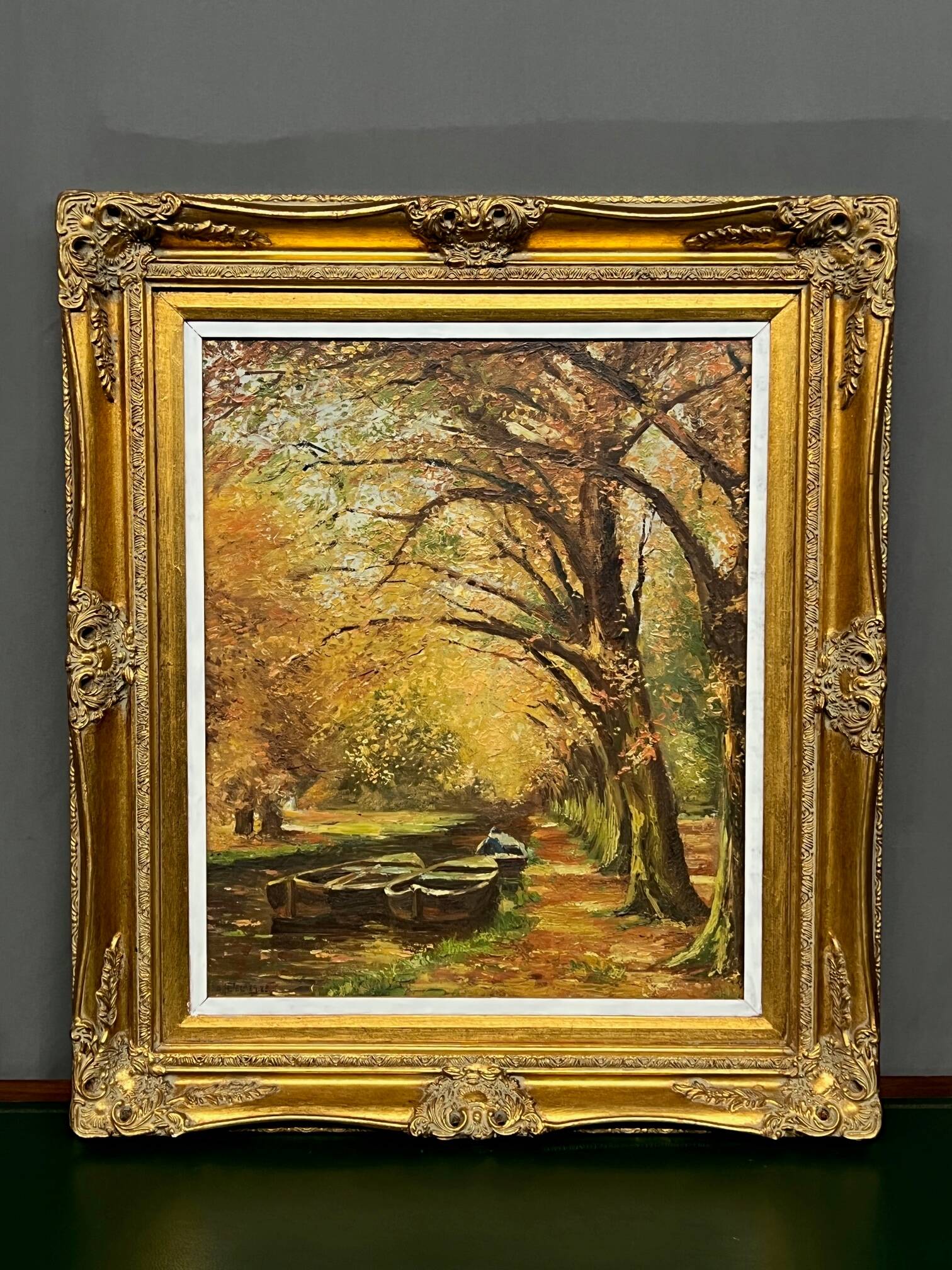 Autumn landscape. Impressionism.