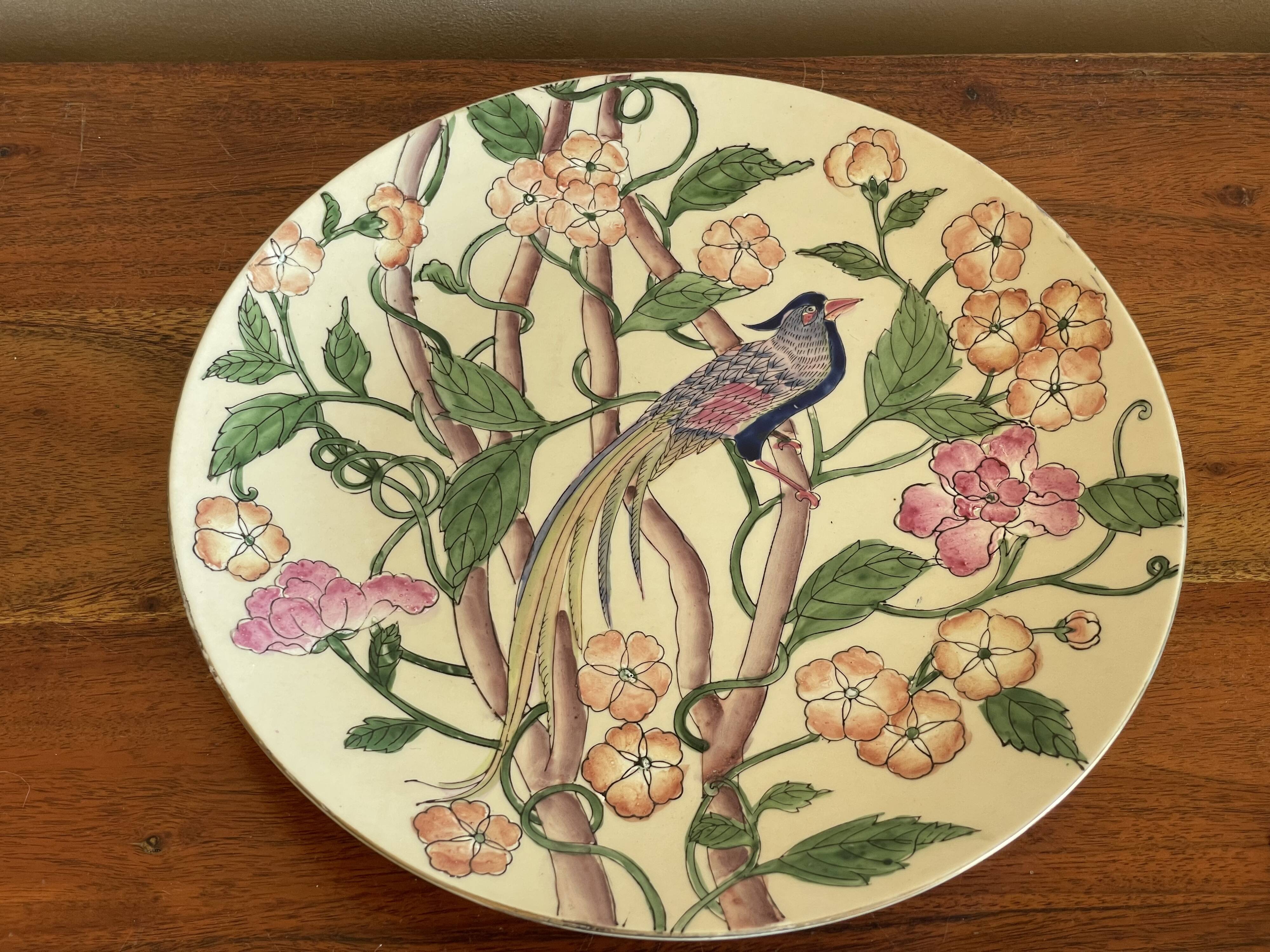 Decorative plate bird Macau