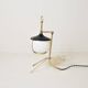 Lampe de table en forme de lanterne en laiton, années 50