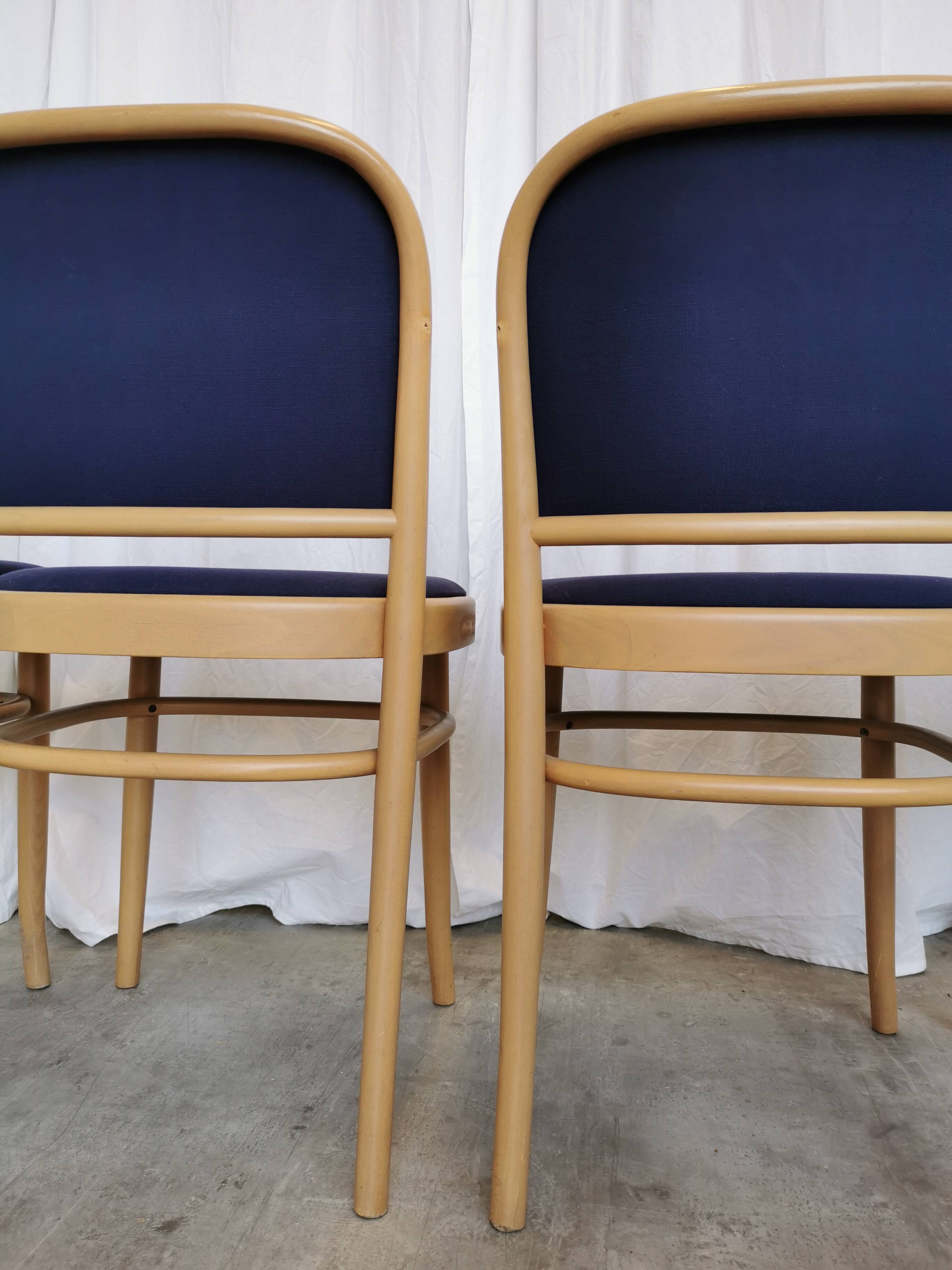 Vintage Bentwood Dining Chairs - Set of 4 - Joseph Hoffmann Thonet Design