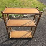 Vintage rattan shelf