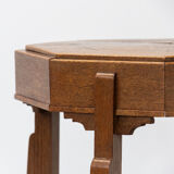 Octagonal Dutch Art Deco side table 1920s