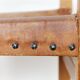 Chaise avec accoudoirs en pin massif et cuir de selle de Biosca