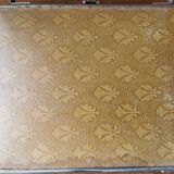 Antique triptych barber mirror