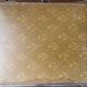 Antique triptych barber mirror