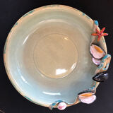 Paris ceramic dish with slip decoration, by Suzy Coste