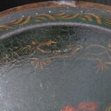 Napoleon III painted metal tray
