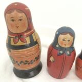 Russian dolls old USSR thoughtfulness