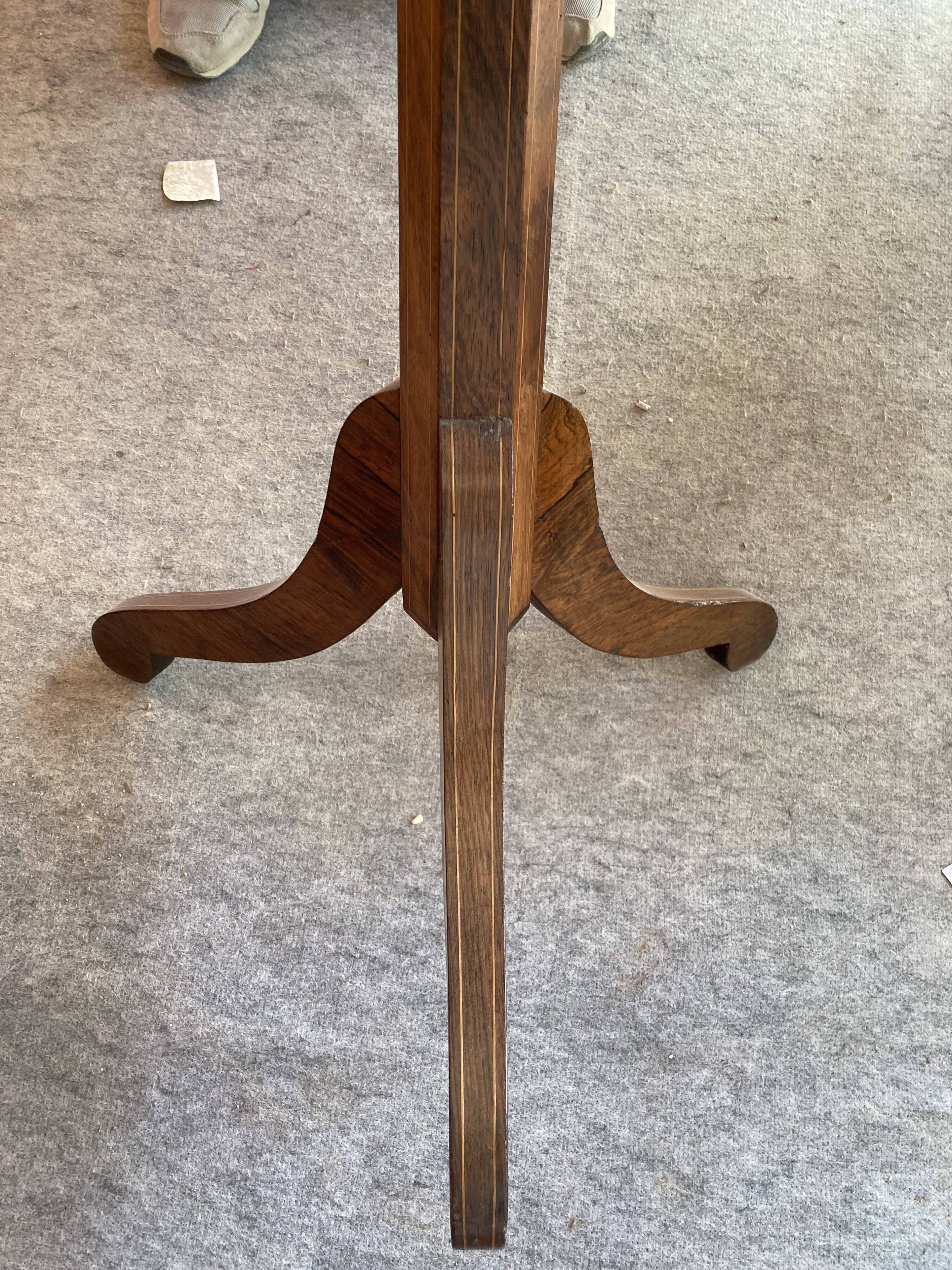 Charles X period pedestal table.