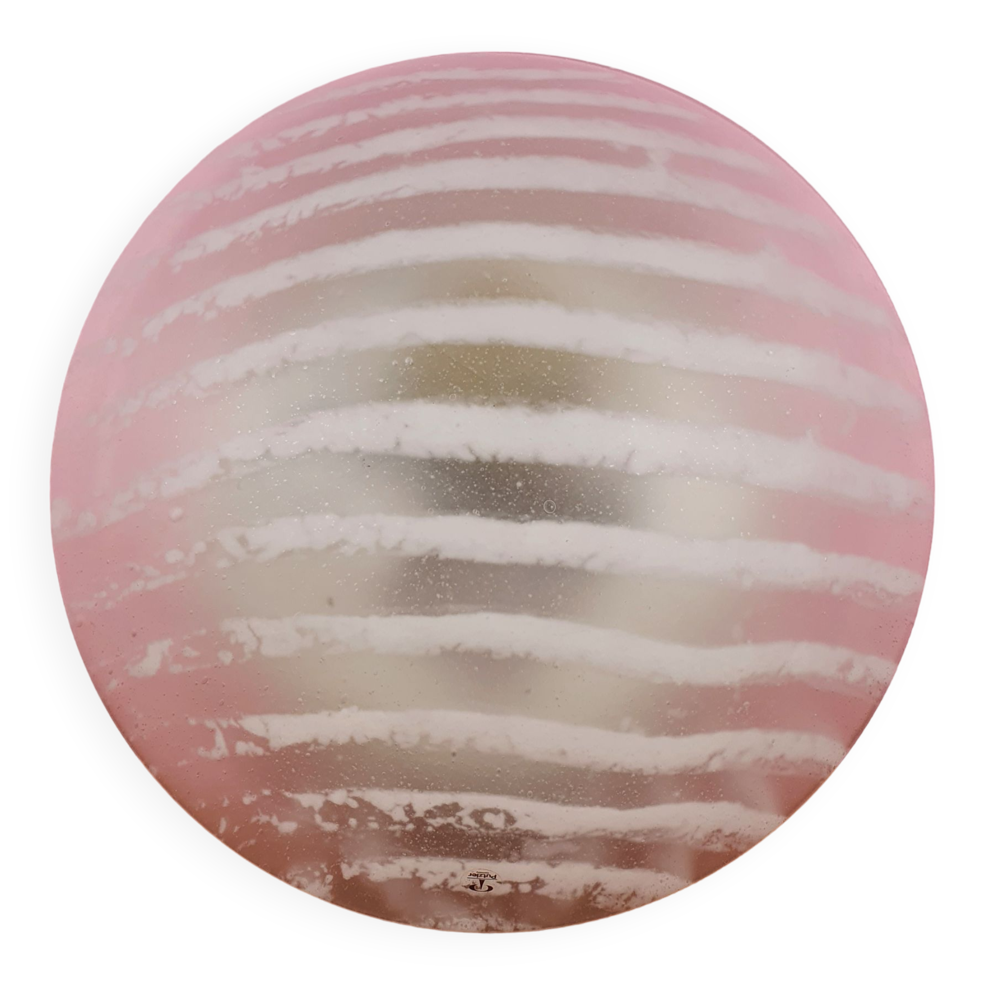 Mid-Century Zebra Flush Mount from Peill & Putzler, 1960s