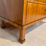 Biedermeier Two Drawer Commode, Cherry Veneer, South Germany, circa 1820