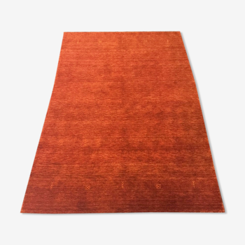 Tapis noué orange 200 x 300 cm
