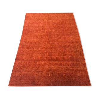 Tapis noué orange 200 x 300 cm