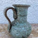 Small water green ceramic pitcher