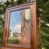 Petite vitrine à poser 1930 en bois d'acajou meuble d'apothicaire art déco