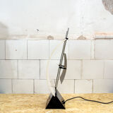 Murano metal and Murano glass table lamp by Alox Italia Anni '80