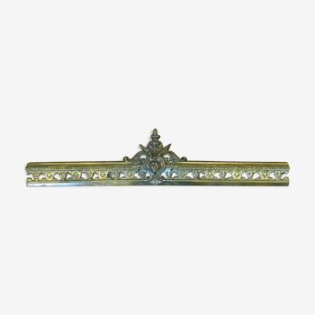 Gilded brass metal pediment