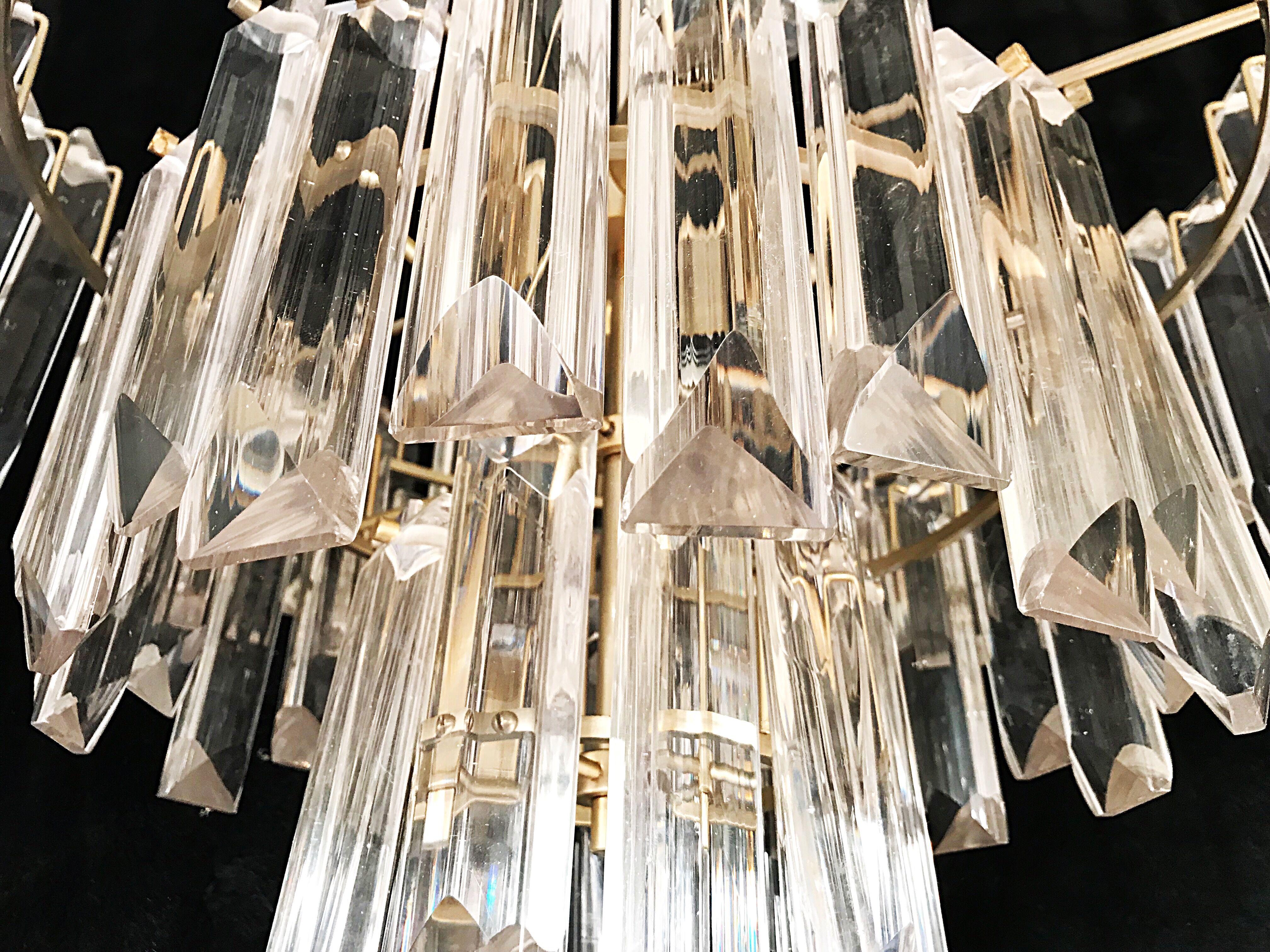 Paolo venini chandelier crystal 1960