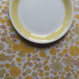 Plats Fenal Badonviller jaune et blanc des années 20