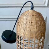 Large wicker pendant light