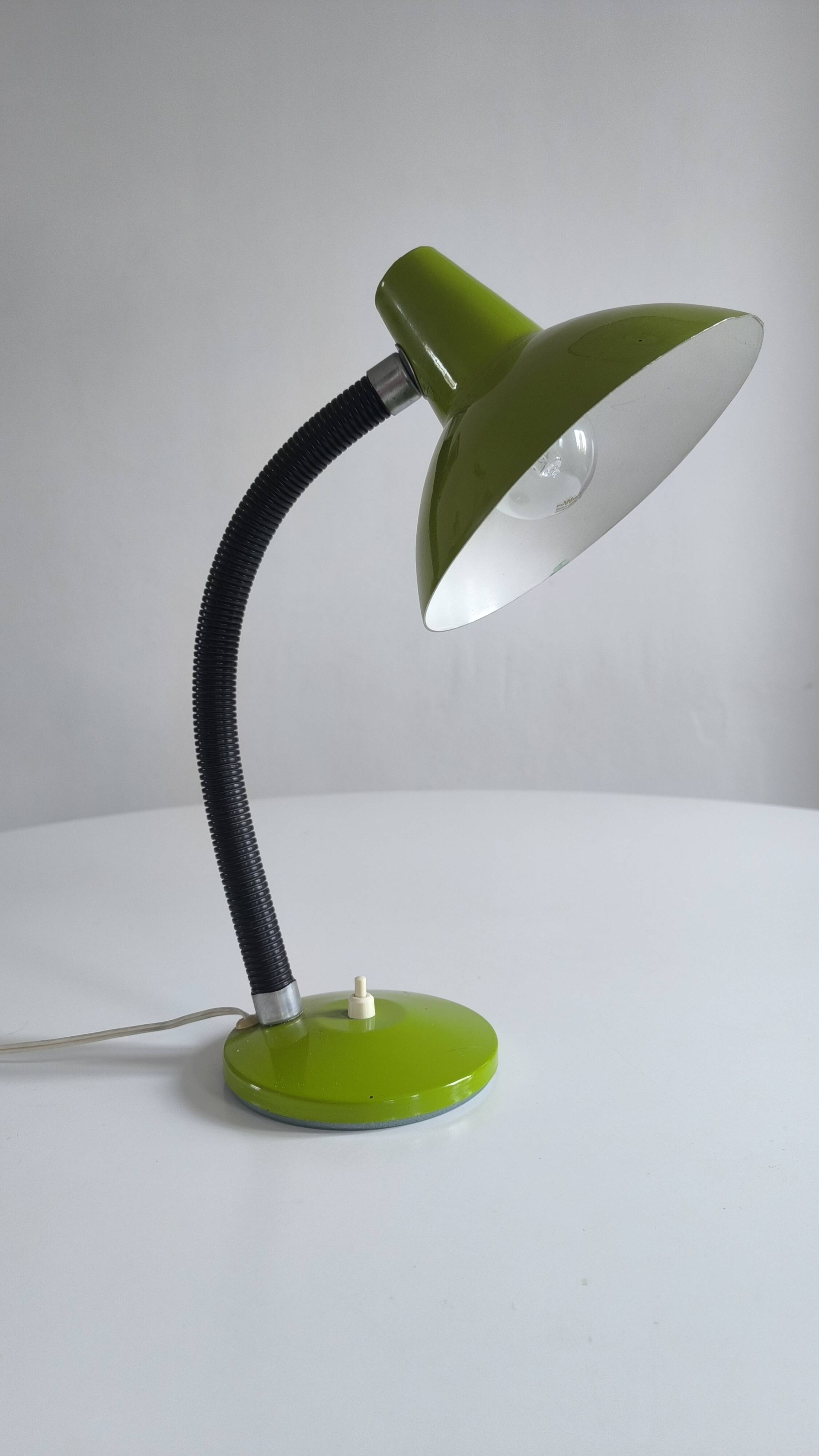 Apple green table lamp 1960