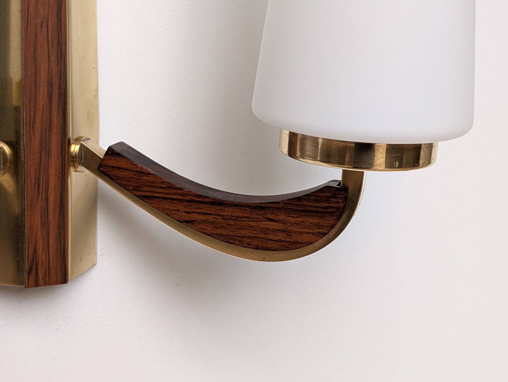Brass wall light